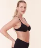 The Bermuda Bikini Top - Terry Dot - Black sold by Andie