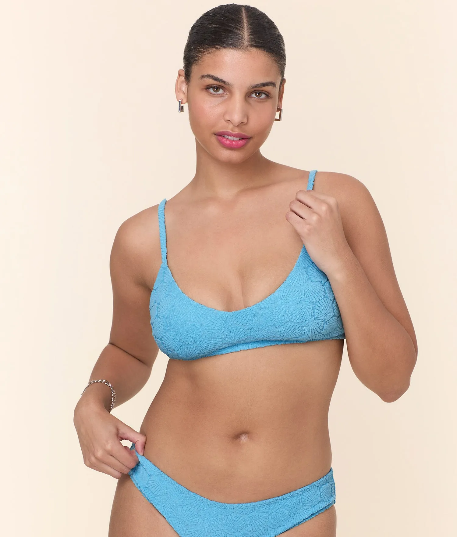 The Molokai Bikini Top - Terry Shells - Crystal sold by Andie product image thumbnail 4