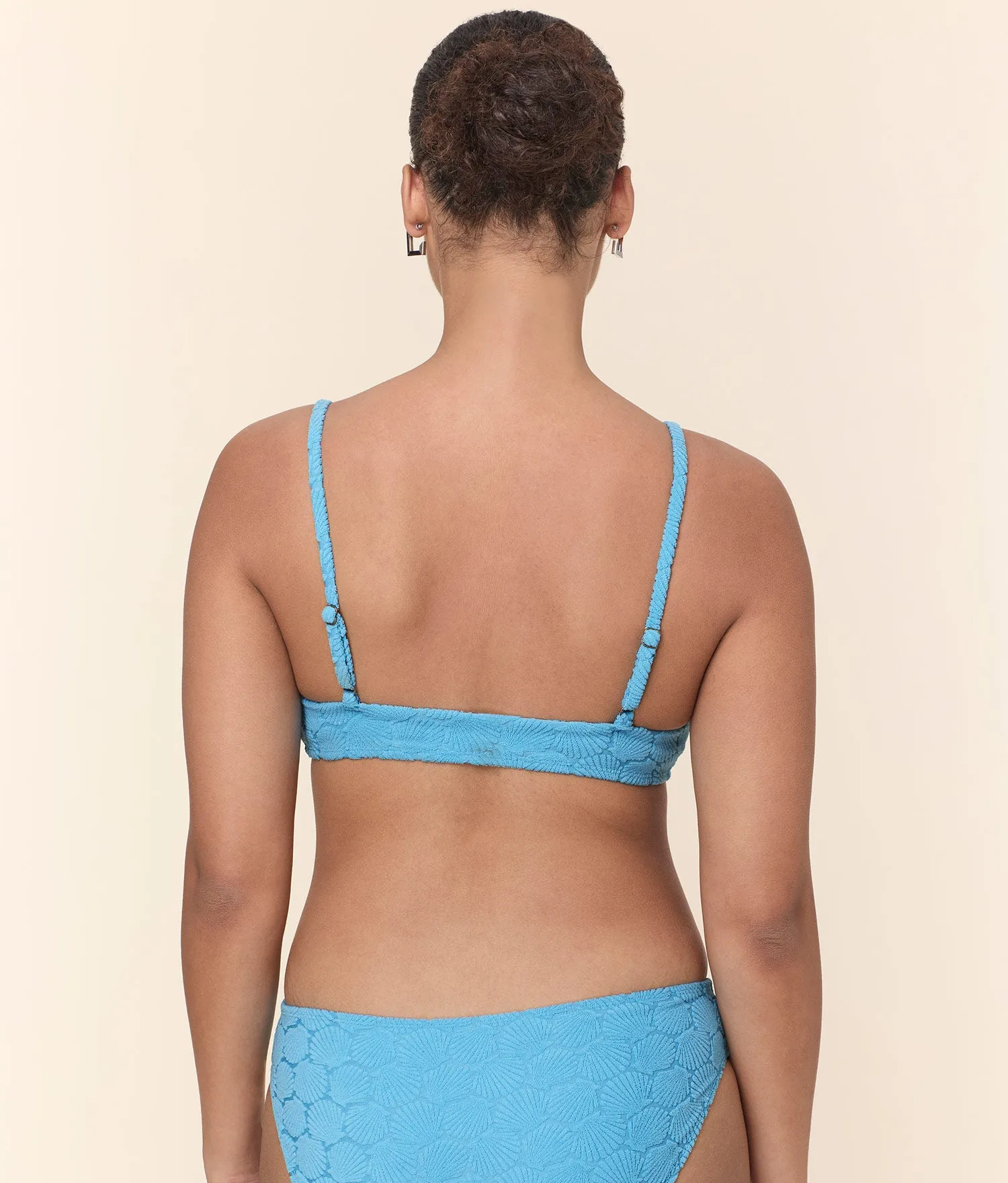 The Molokai Bikini Top - Terry Shells - Crystal sold by Andie product image thumbnail 5