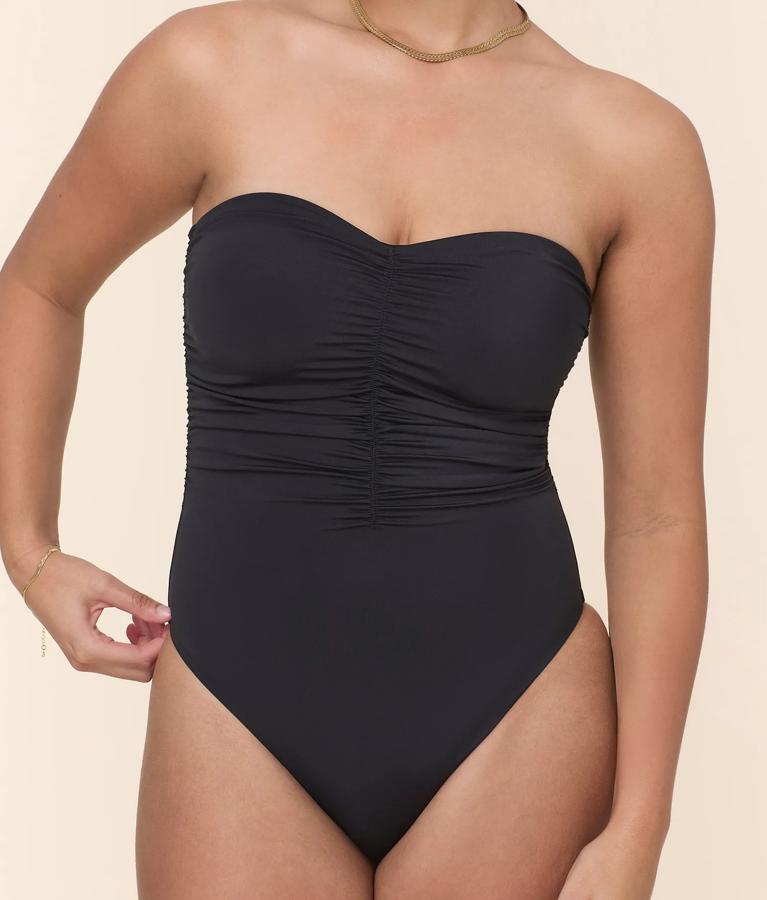 The Pana One Piece - Eco Nylon - Black - Long Torso sold by Andie product image thumbnail 5