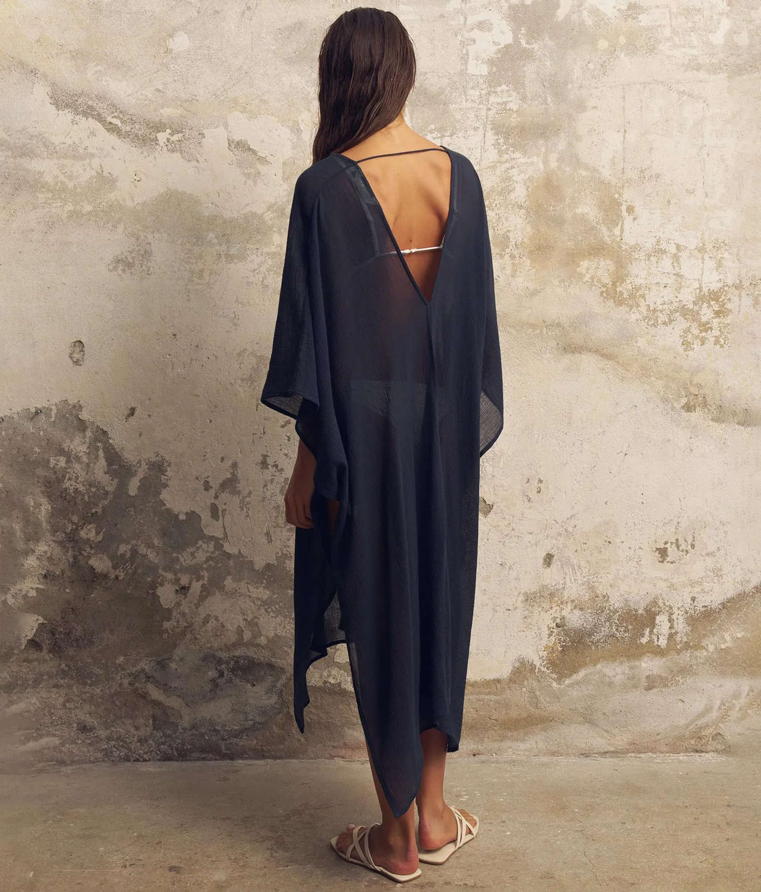 Bodrum Kaftan (Navy) sold by Andie product image thumbnail 2
