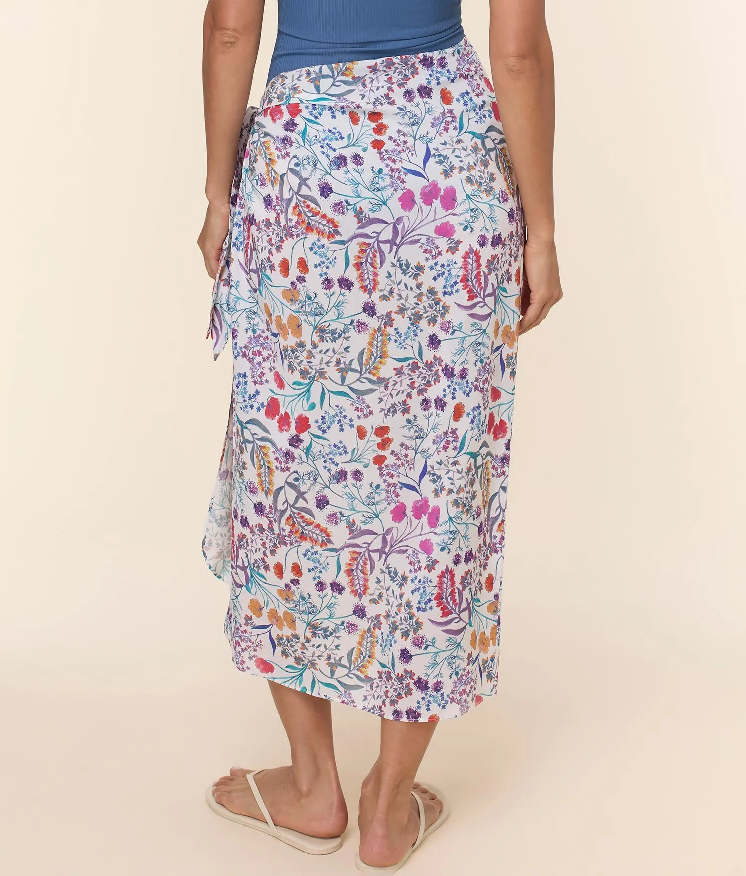 The Long Flores Sarong - Lightweight Rayon - Botanical Floral sold by Andie product image thumbnail 2