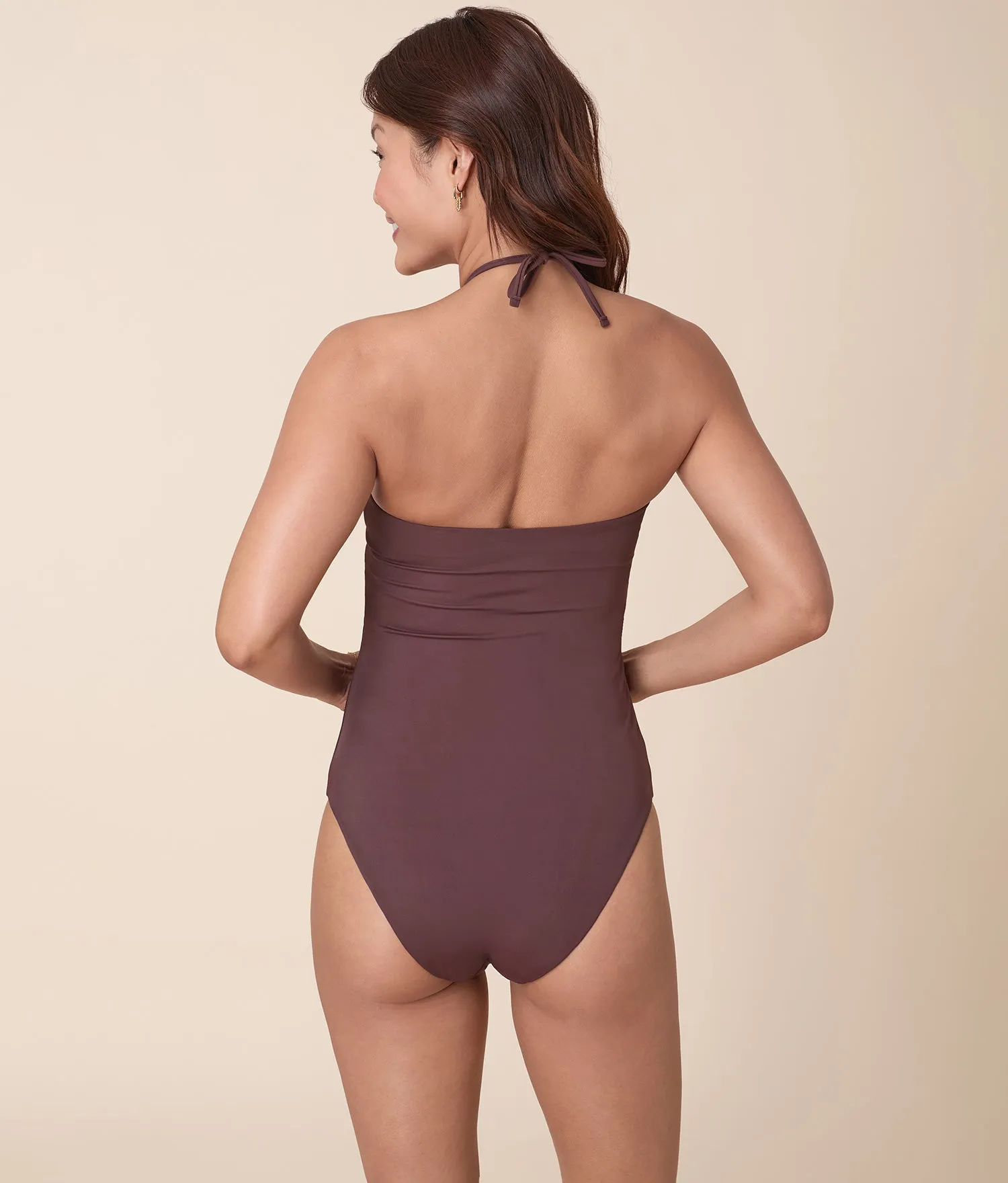 The Zoe One Piece - Eco Nylon - Mink - Classic sold by Andie product image thumbnail 2