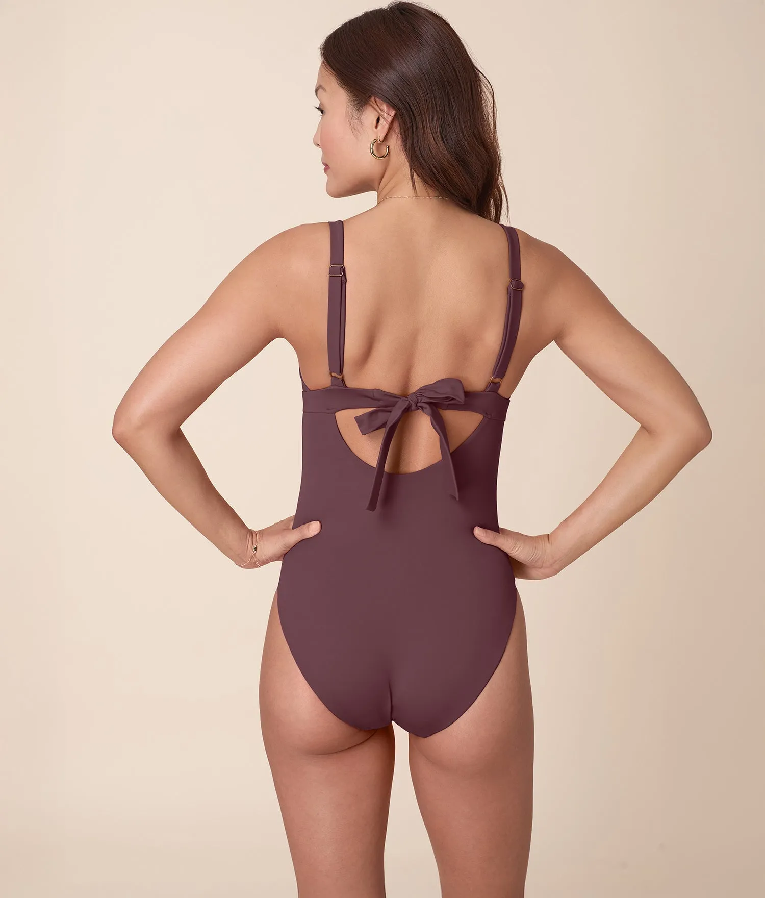 The Honolulu One Piece - Eco Nylon - Mink - Classic sold by Andie product image thumbnail 2