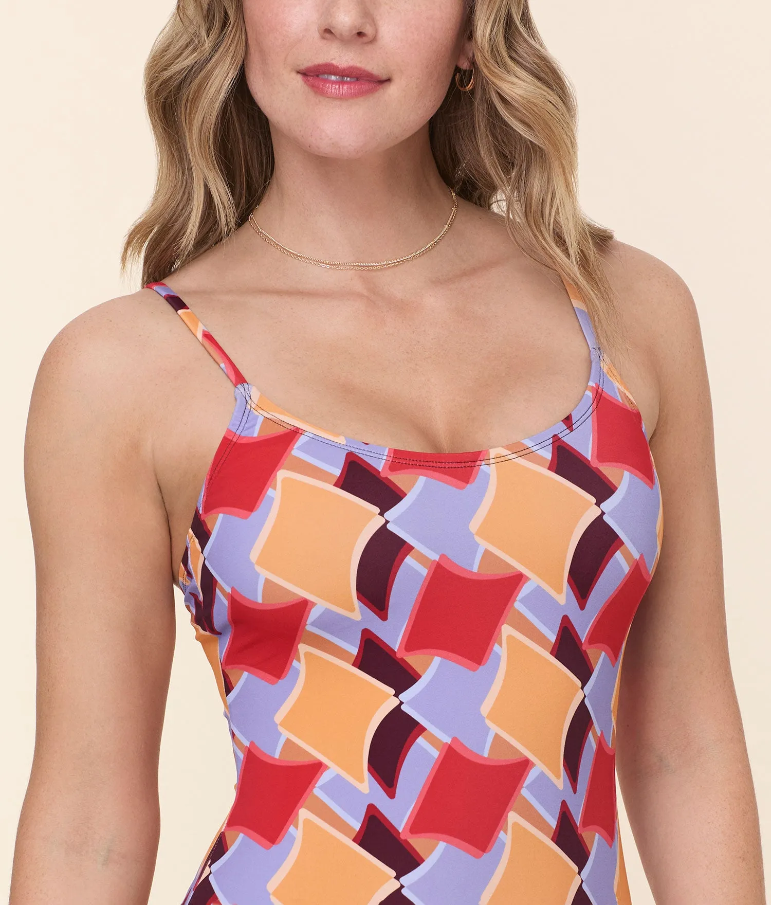 The Amalfi One Piece - Eco Nylon - Mod Geo - Classic sold by Andie product image thumbnail 4