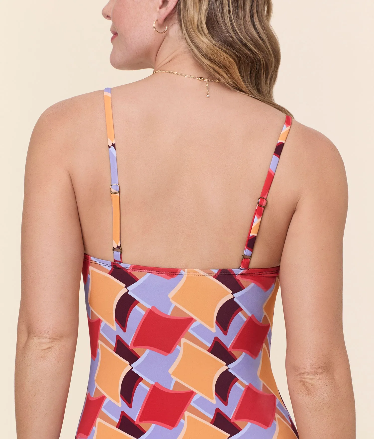 The Amalfi One Piece - Eco Nylon - Mod Geo - Classic sold by Andie product image thumbnail 5