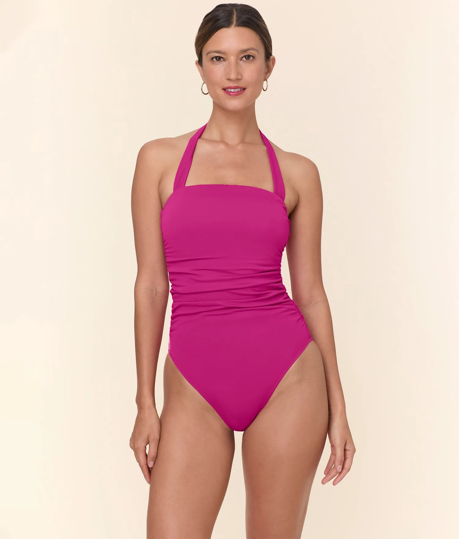 The Aleta One Piece - Eco Nylon - Fuchsia - Classic sold by Andie
