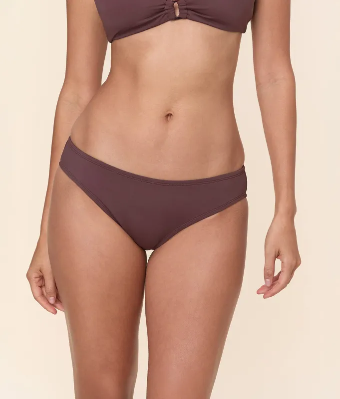 The Classic Bikini Bottom - Eco Nylon - Mink sold by Andie