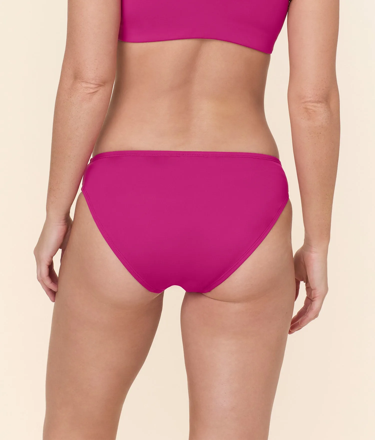 The Classic Bikini Bottom - Eco Nylon - Fuchsia sold by Andie product image thumbnail 2