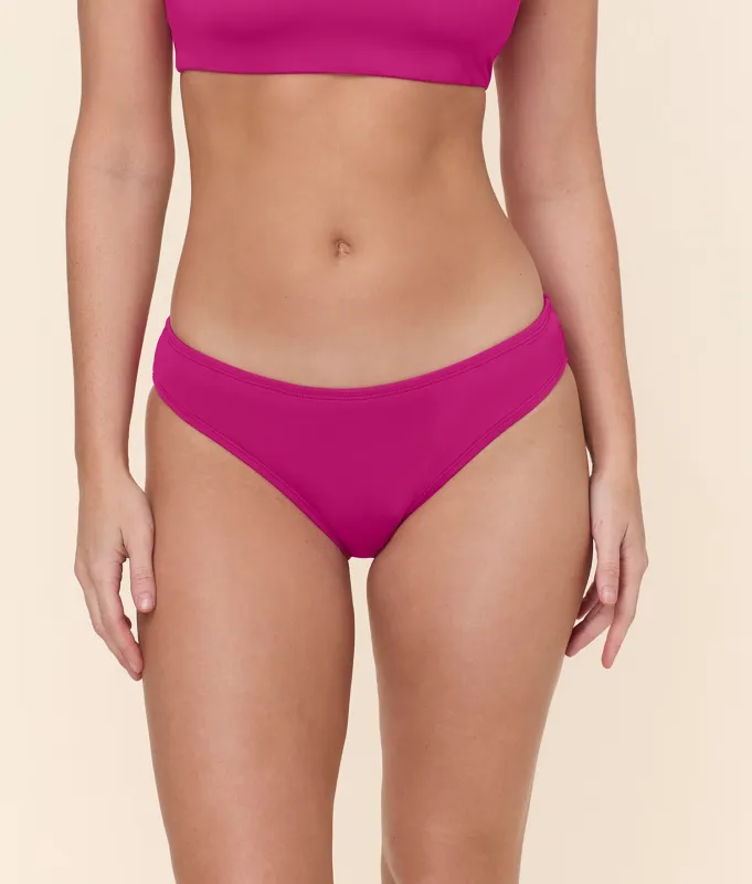 The Classic Bikini Bottom - Eco Nylon - Fuchsia sold by Andie