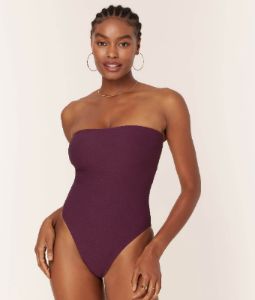 The Kauai One Piece - Feline - Fig - Classic sold by Andie