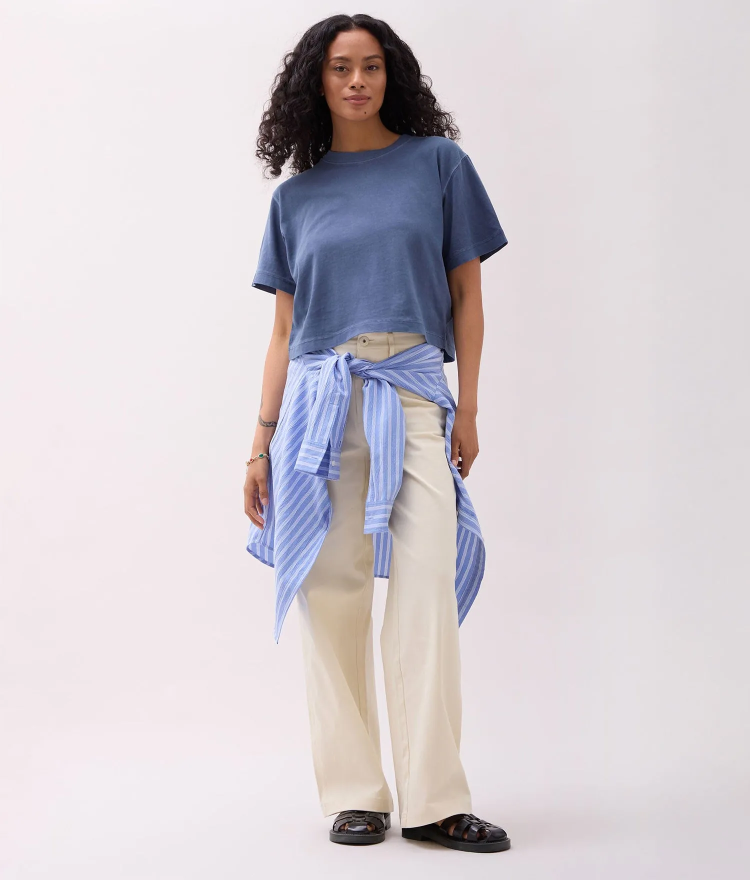Women's Relaxed Crop Tee | Richer Poorer sold by Andie product image thumbnail 3