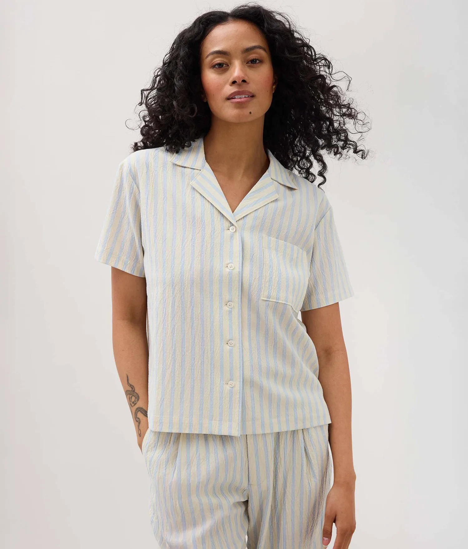 Palermo Short Sleeve Camp Shirt - Richer Poorer sold by Andie