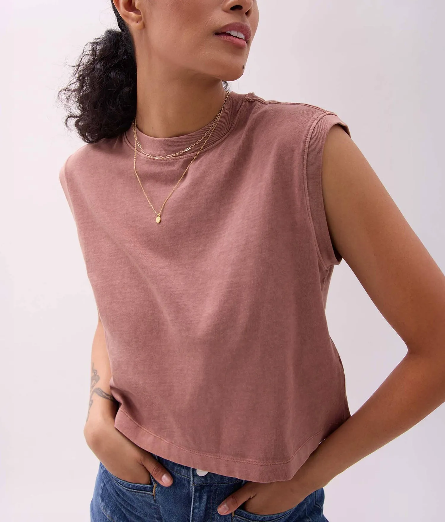 Women's Relaxed Muscle Tee - Richer Poorer sold by Andie product image thumbnail 4