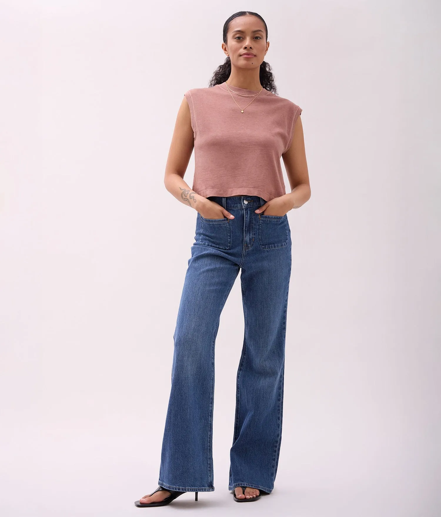 Women's Relaxed Muscle Tee - Richer Poorer sold by Andie product image thumbnail 3