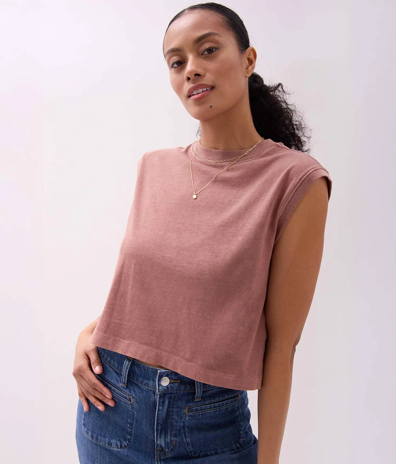 Women's Relaxed Muscle Tee - Richer Poorer sold by Andie