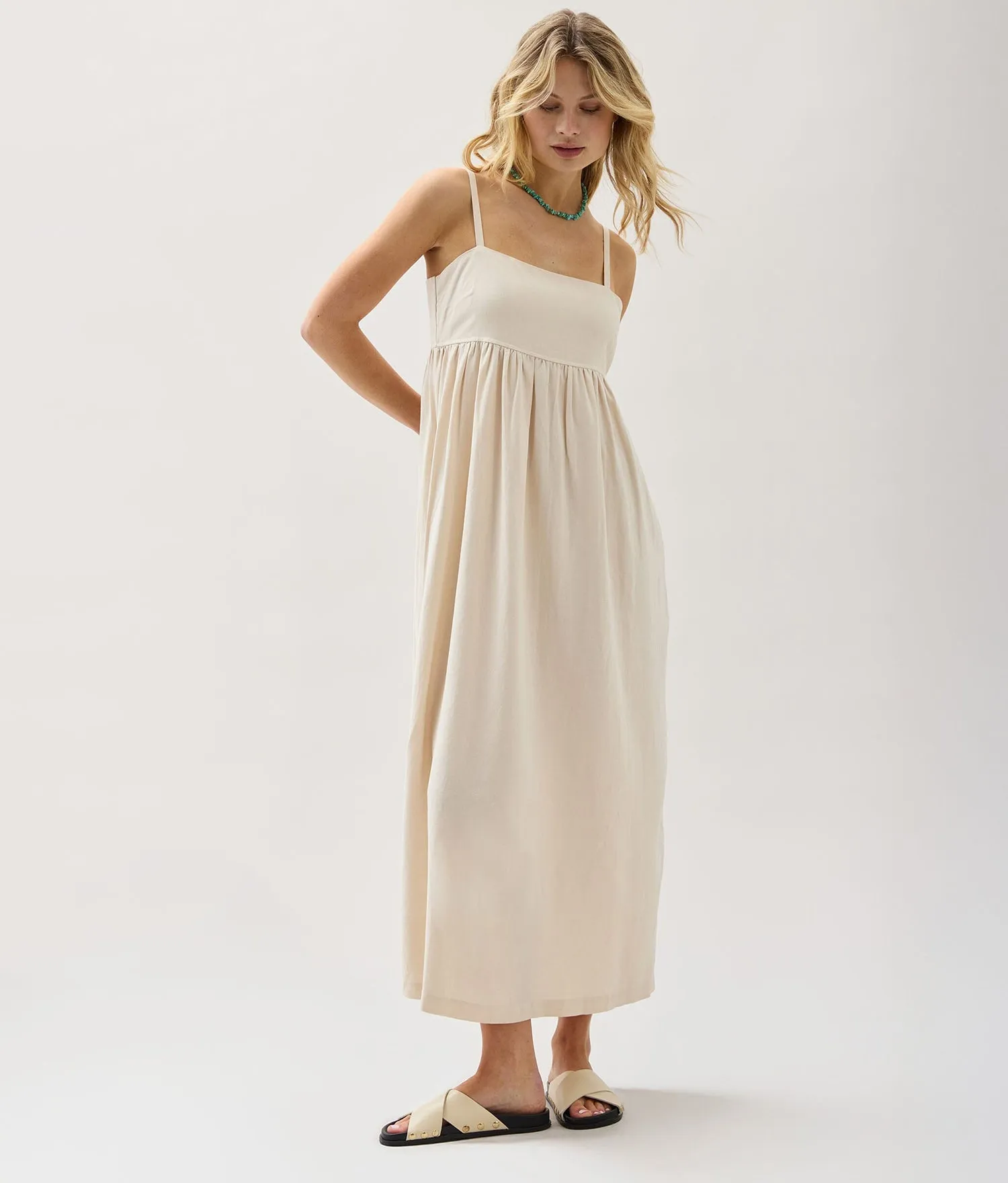 Women's Linen Maxi Dress | Richer Poorer sold by Andie product image thumbnail 5