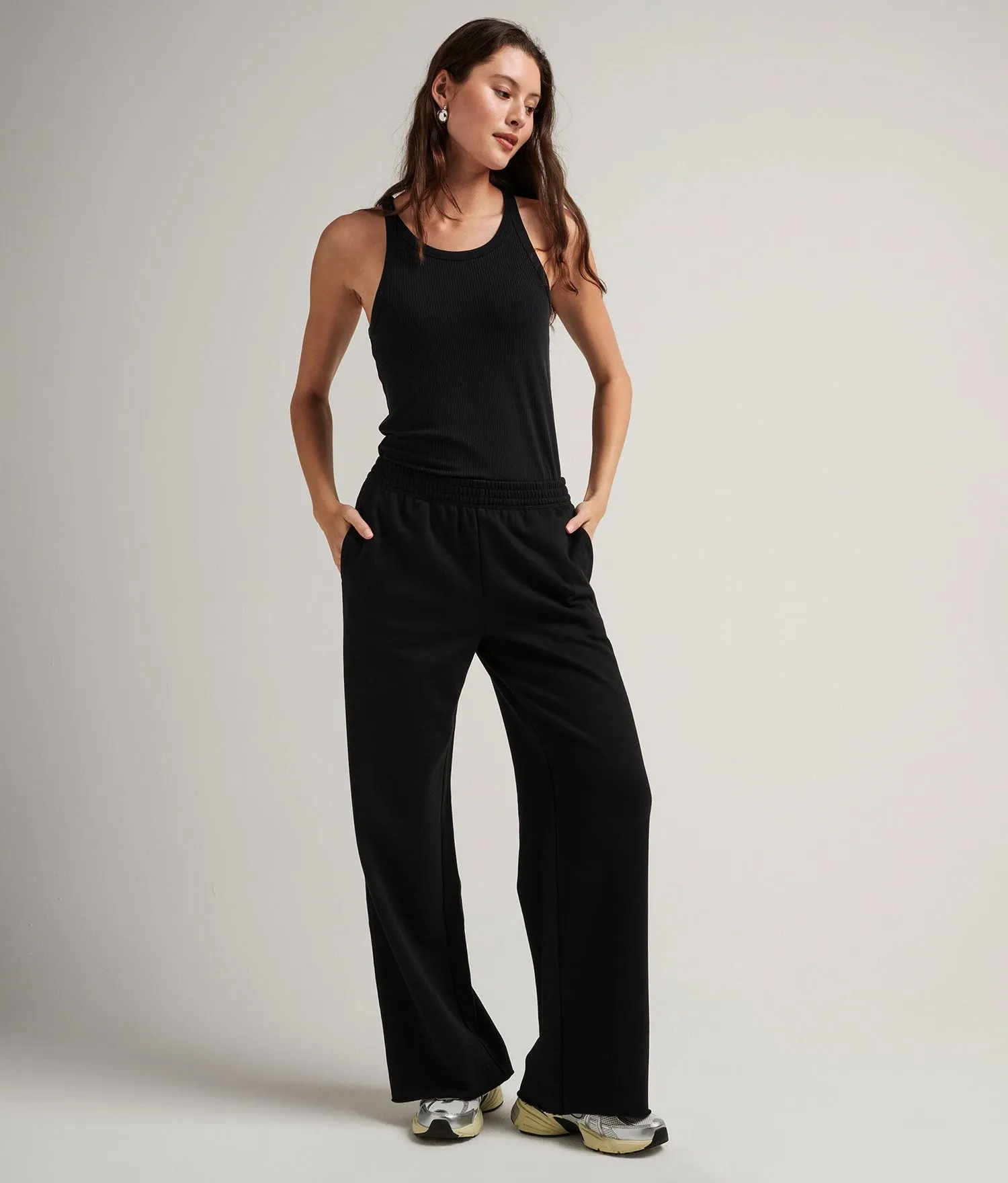 Women's Recycled Fleece Wide Leg Pant | Richer Poorer sold by Andie product image thumbnail 4