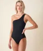 The Monte One Piece - Smocked - Black - Long Torso sold by Andie