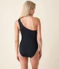 The Monte One Piece - Smocked - Black - Long Torso sold by Andie