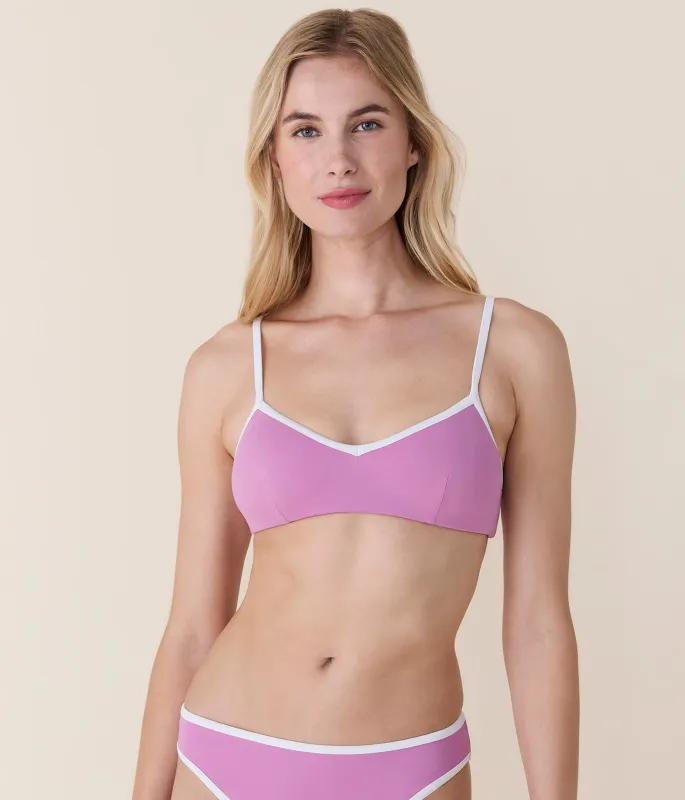 The Bells Bikini Top - Eco Nylon - Crocus sold by Andie