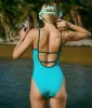 The Bells One Piece - Eco Nylon - Cyan - Classic sold by Andie