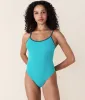 The Bells One Piece - Eco Nylon - Cyan - Classic sold by Andie