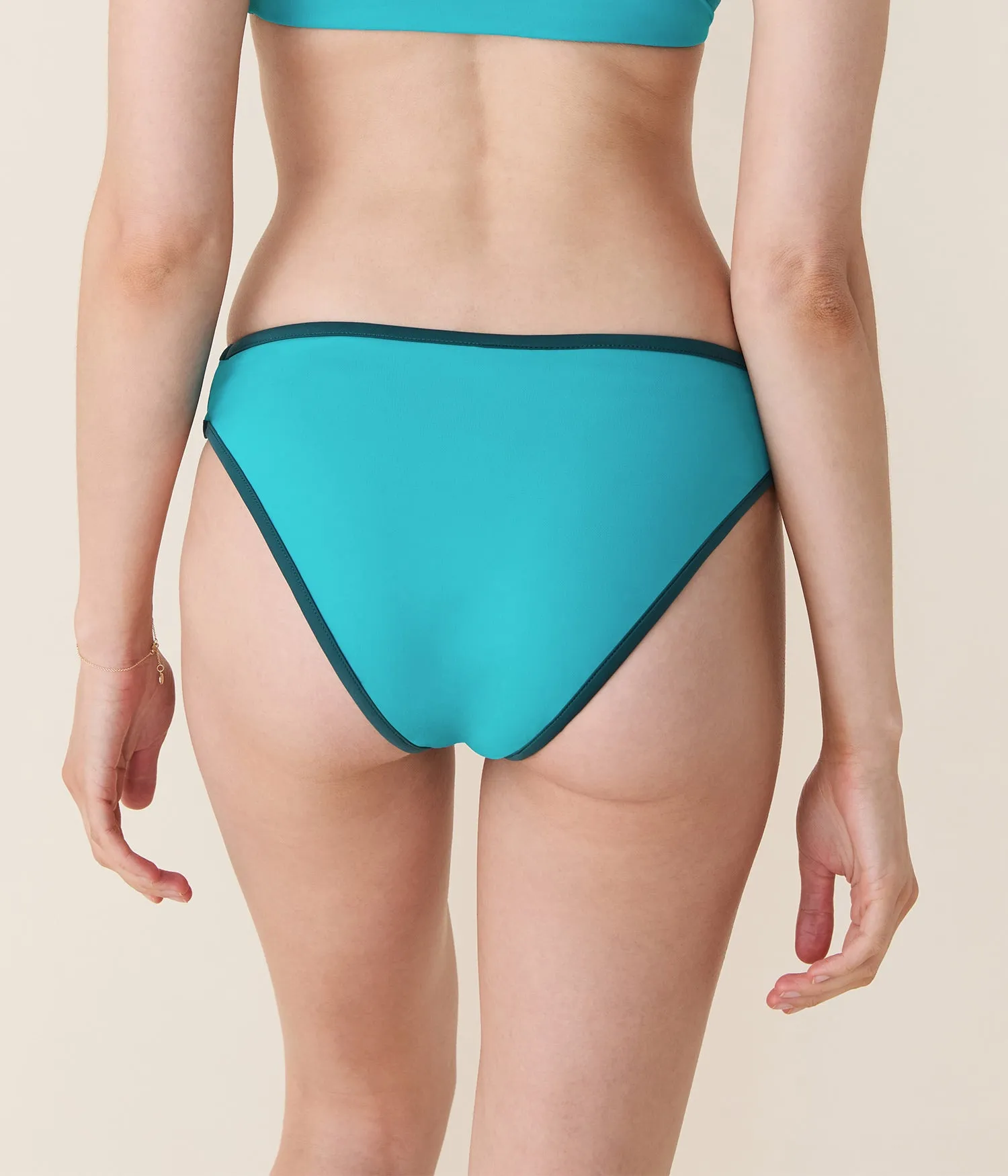 The Bells Bikini Bottom - Eco Nylon - Cyan sold by Andie product image thumbnail 2