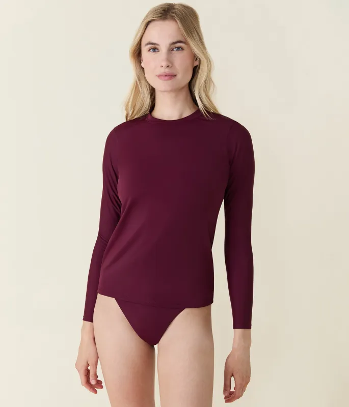 The Torquay Rashguard - Eco Nylon - Brandy sold by Andie