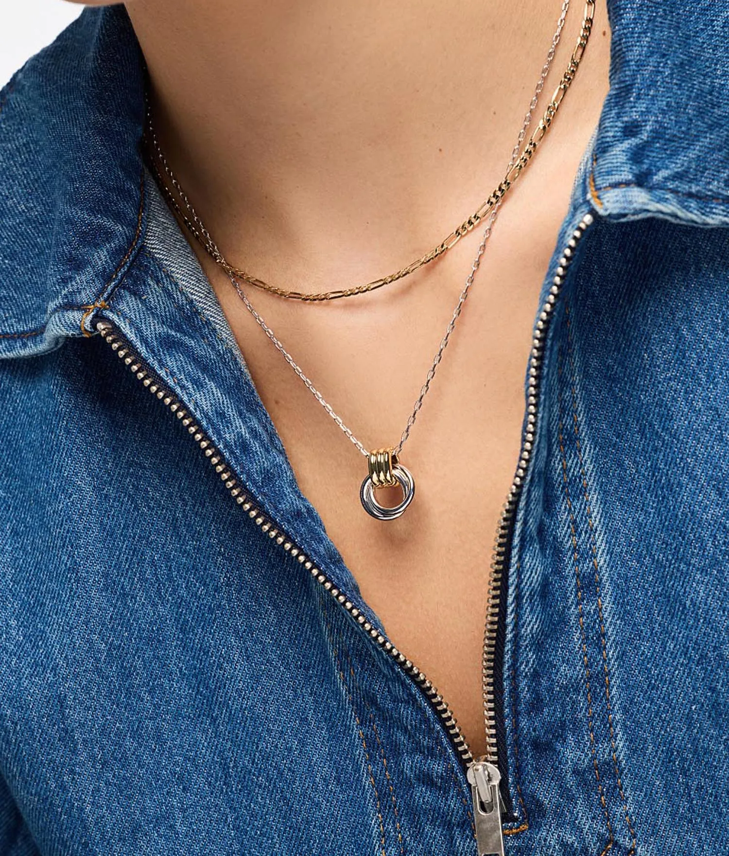 Palmer Silver Necklace sold by Andie product image thumbnail 2