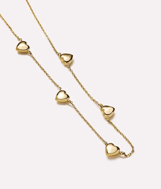 Lev Mini Station Heart Necklace - Ana Luisa sold by Andie