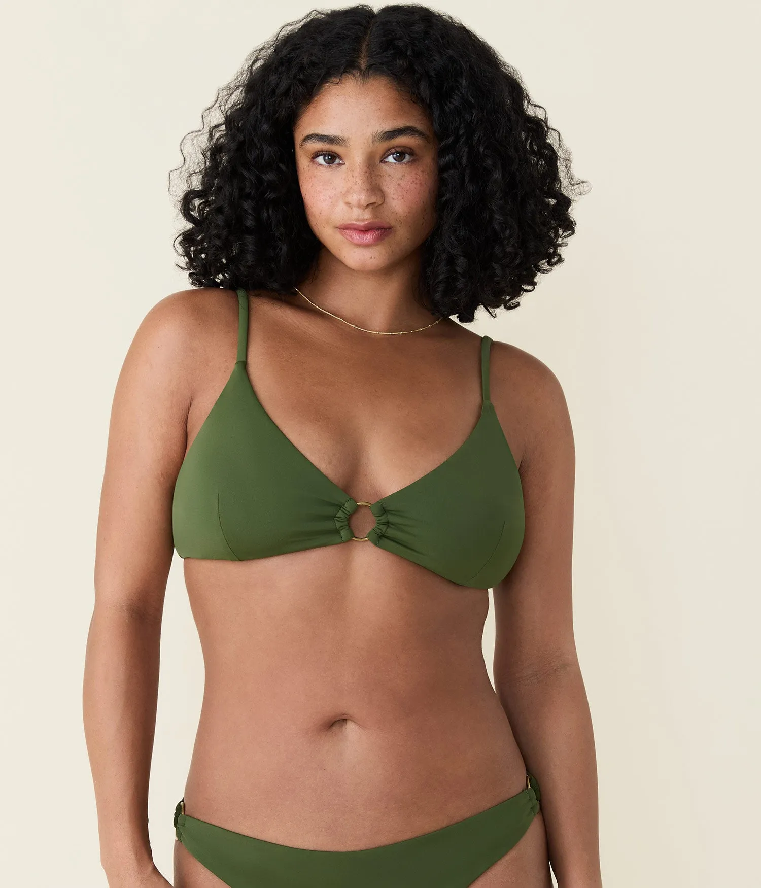 The Bonita Bikini Top - Eco Nylon - Clover sold by Andie product image thumbnail 5
