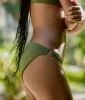The Bonita Bikini Bottom - Eco Nylon - Clover sold by Andie
