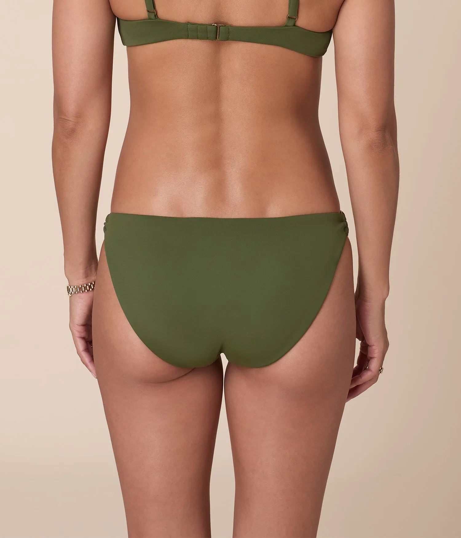 The Bonita Bikini Bottom - Eco Nylon - Clover sold by Andie product image thumbnail 2