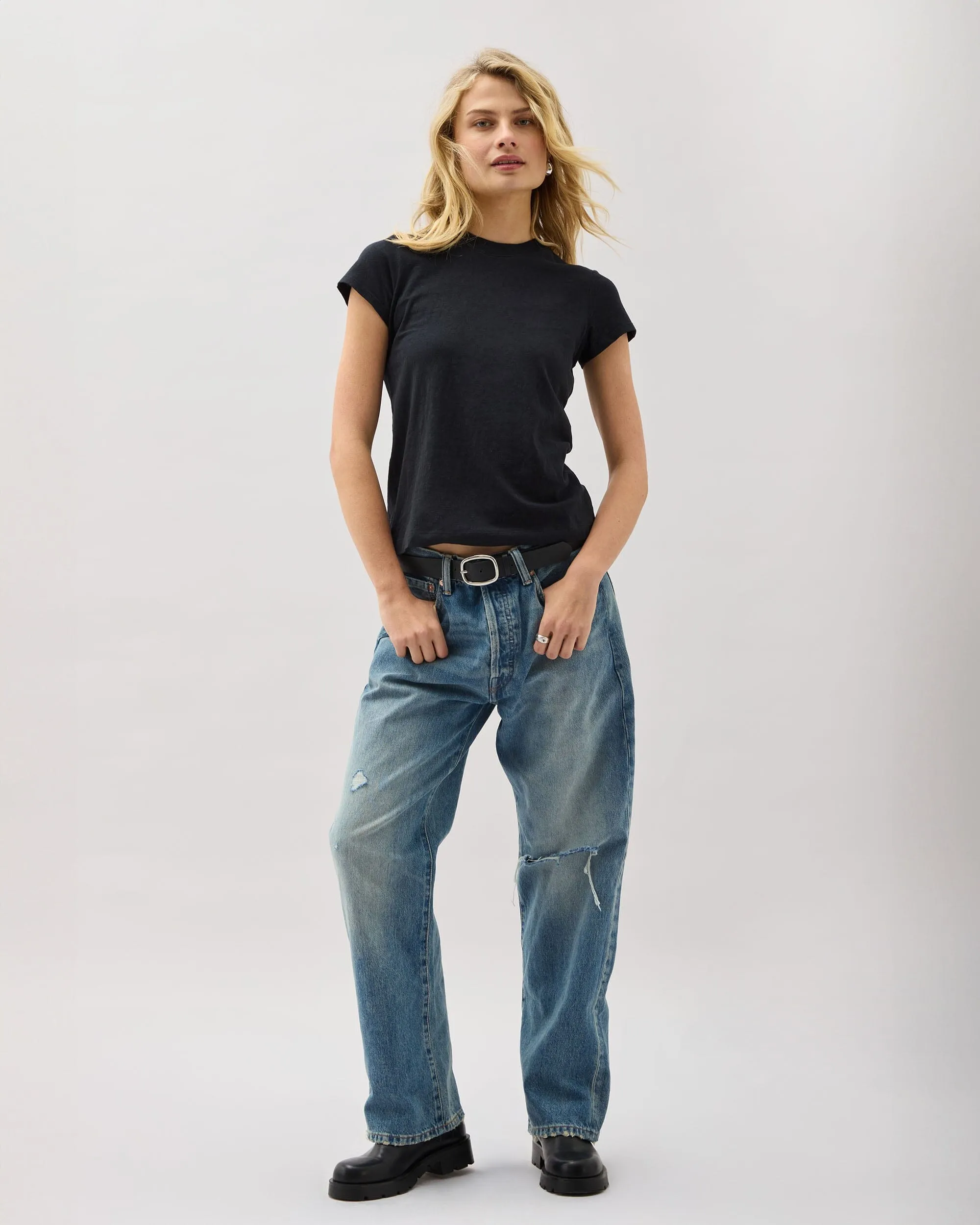 Vintage Jersey Short Sleeve Tee | Richer Poorer sold by Andie product image thumbnail 2