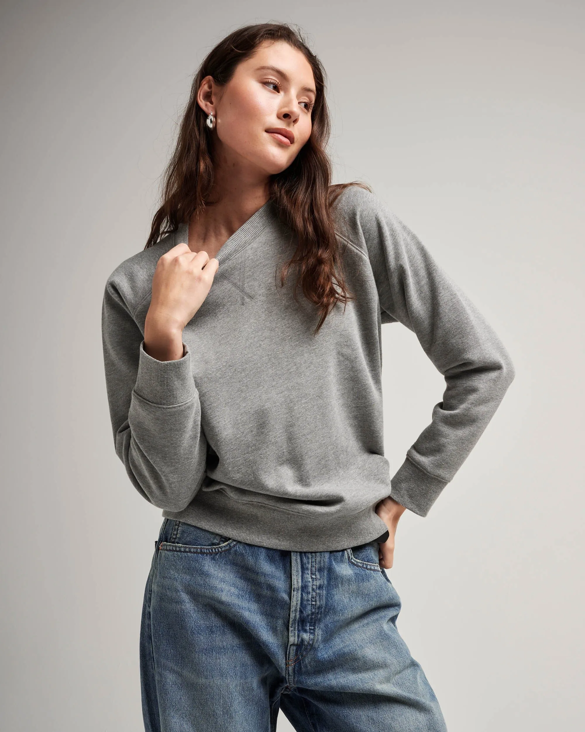 Women's Recycled Fleece Sweatshirt | Richer Poorer sold by Andie