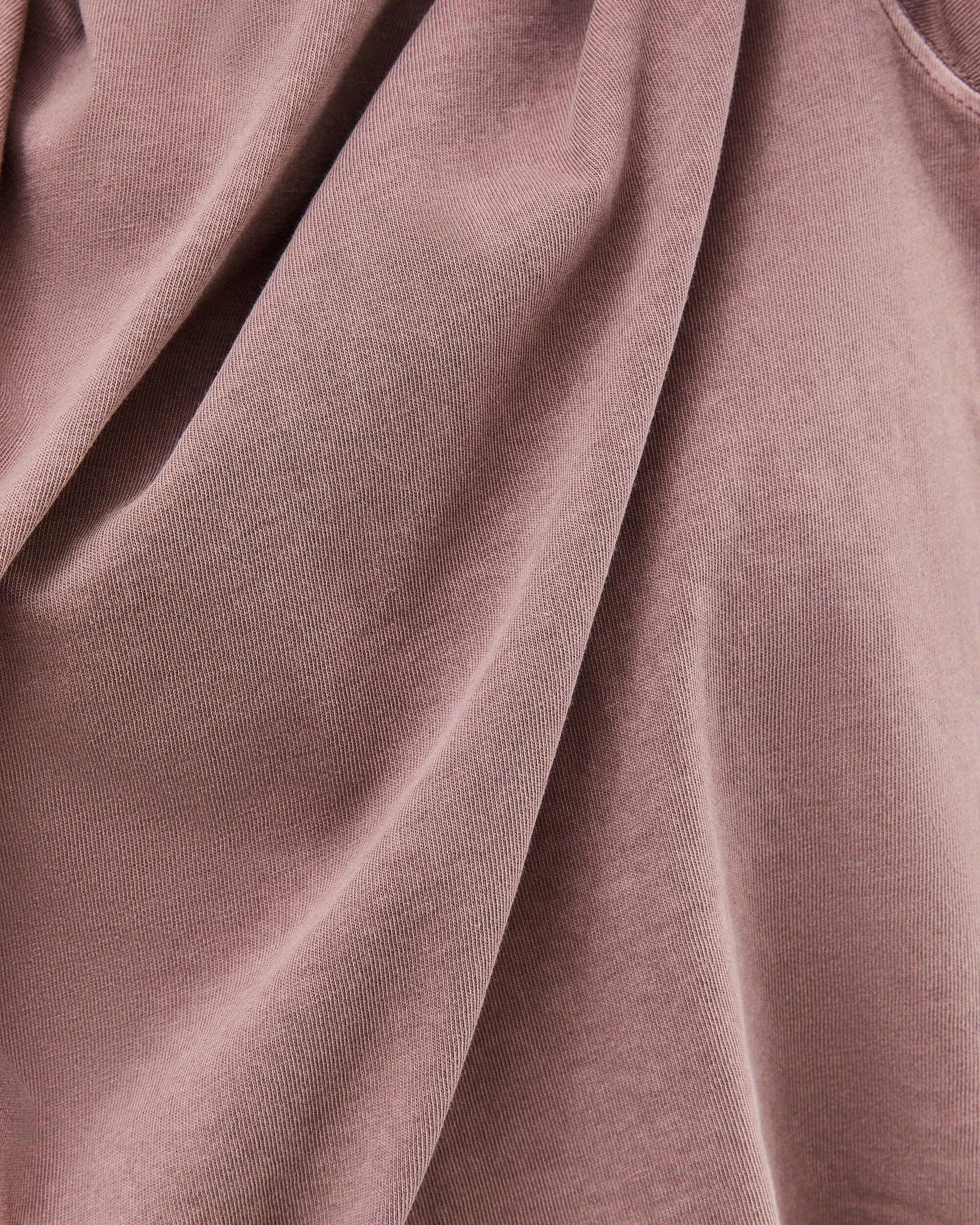 Womens Relaxed Crop Tee - Pigment Dye Jersey - Plum Smoke sold by Andie product image thumbnail 5