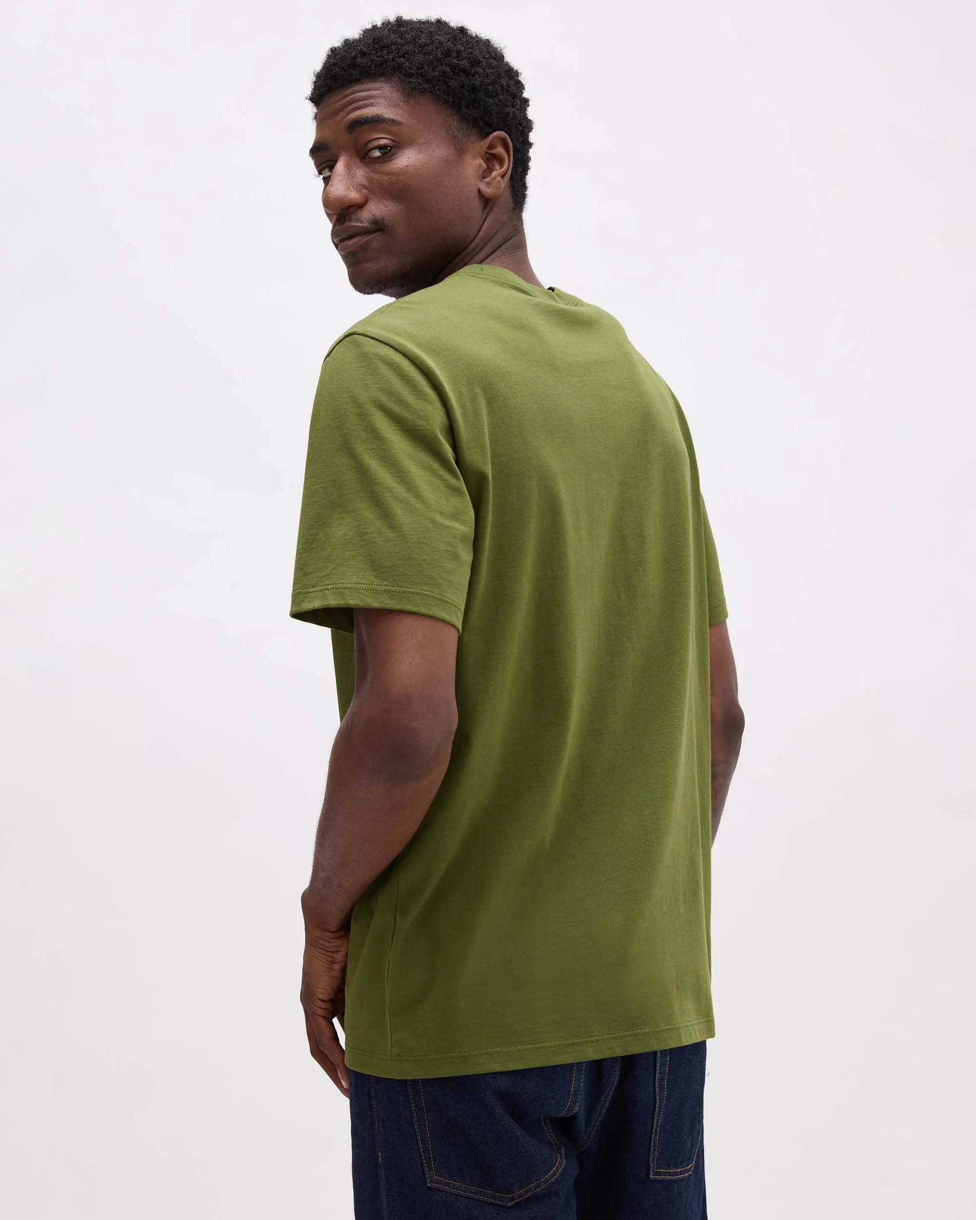 Mens Pima Pocket Tee - Pima Cotton Jersey - Cypress sold by Andie product image thumbnail 3