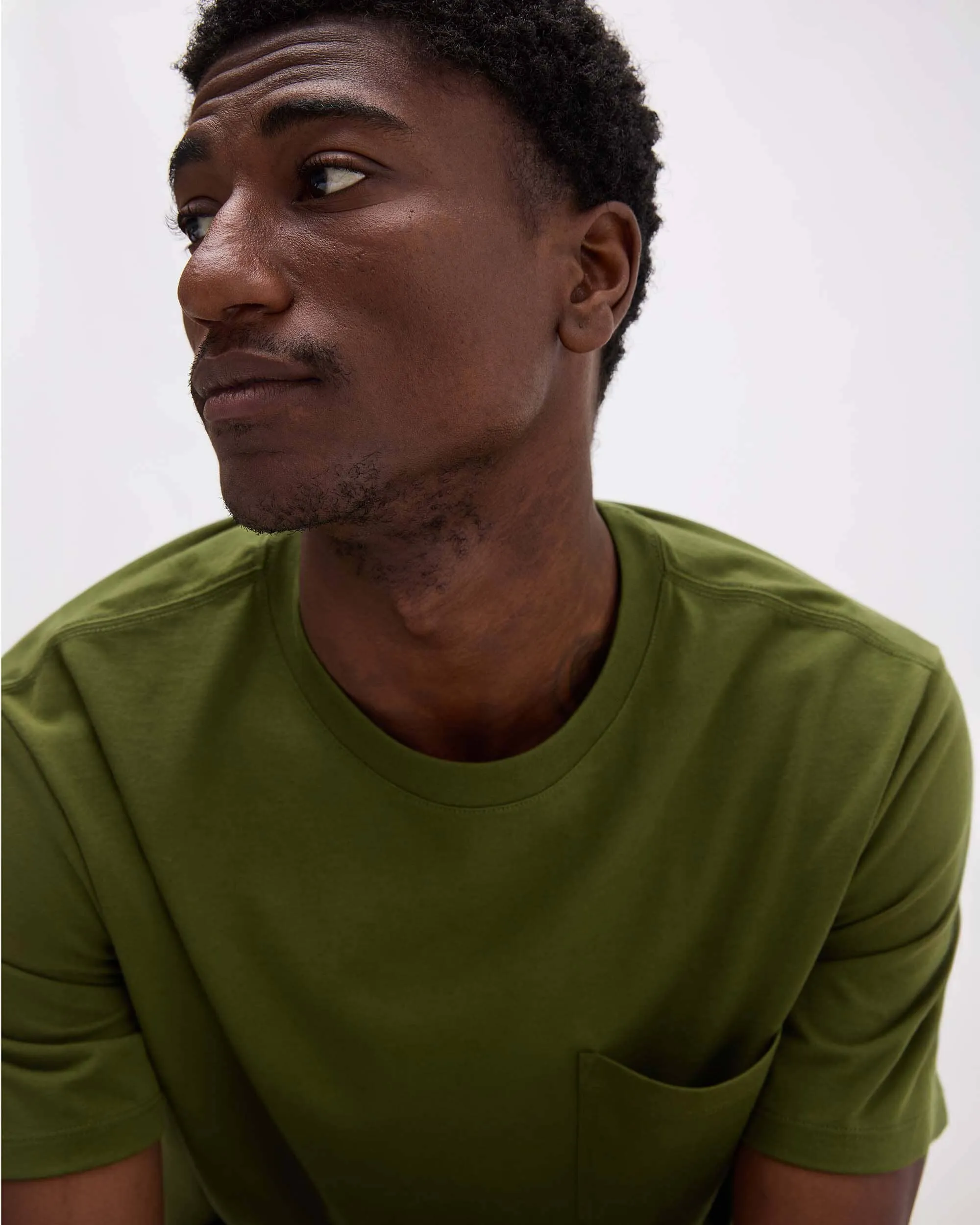 Mens Pima Pocket Tee - Pima Cotton Jersey - Cypress sold by Andie product image thumbnail 4