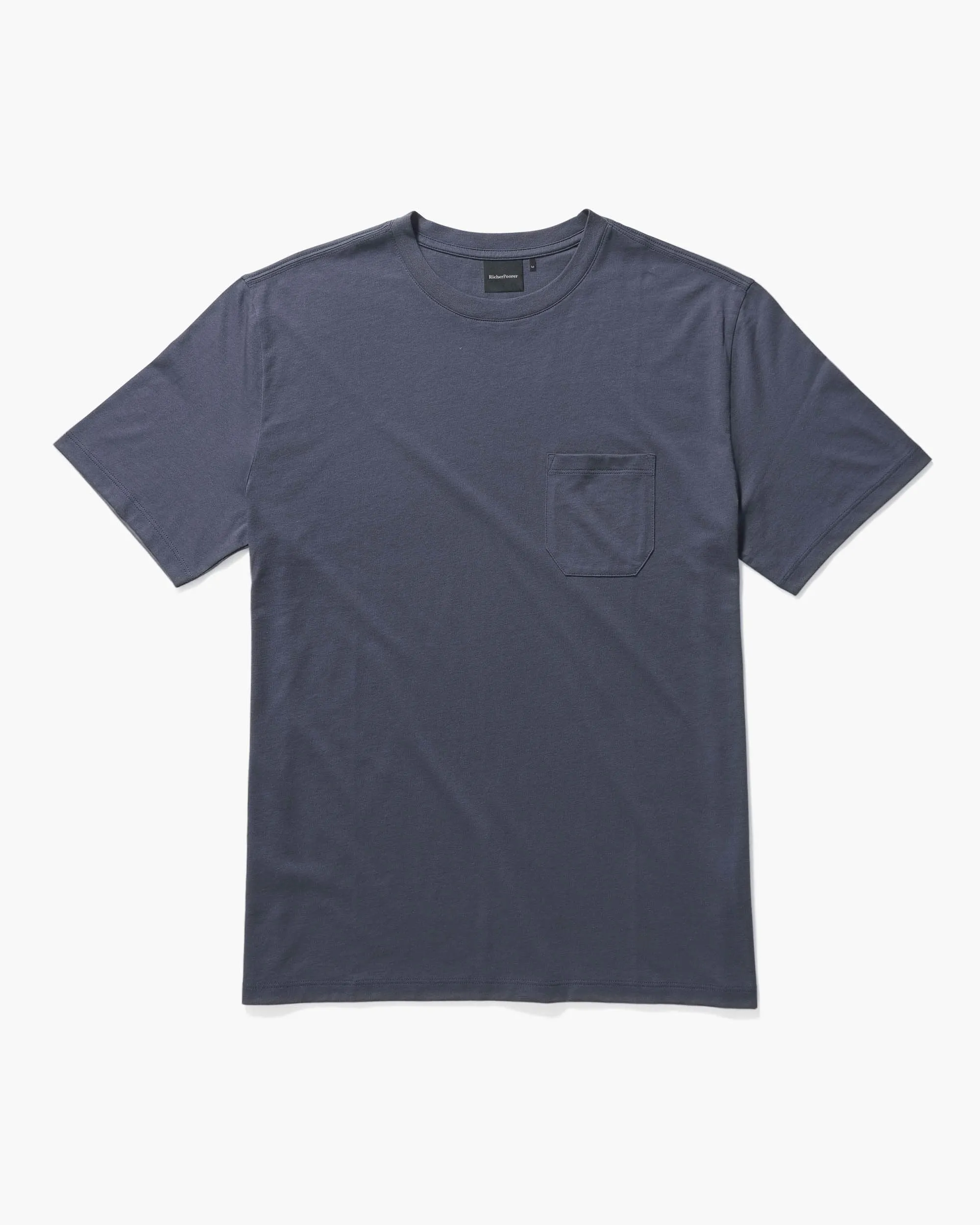 Mens Pima Pocket Tee - Pima Cotton Jersey - Blue Nights sold by Andie product image thumbnail 5