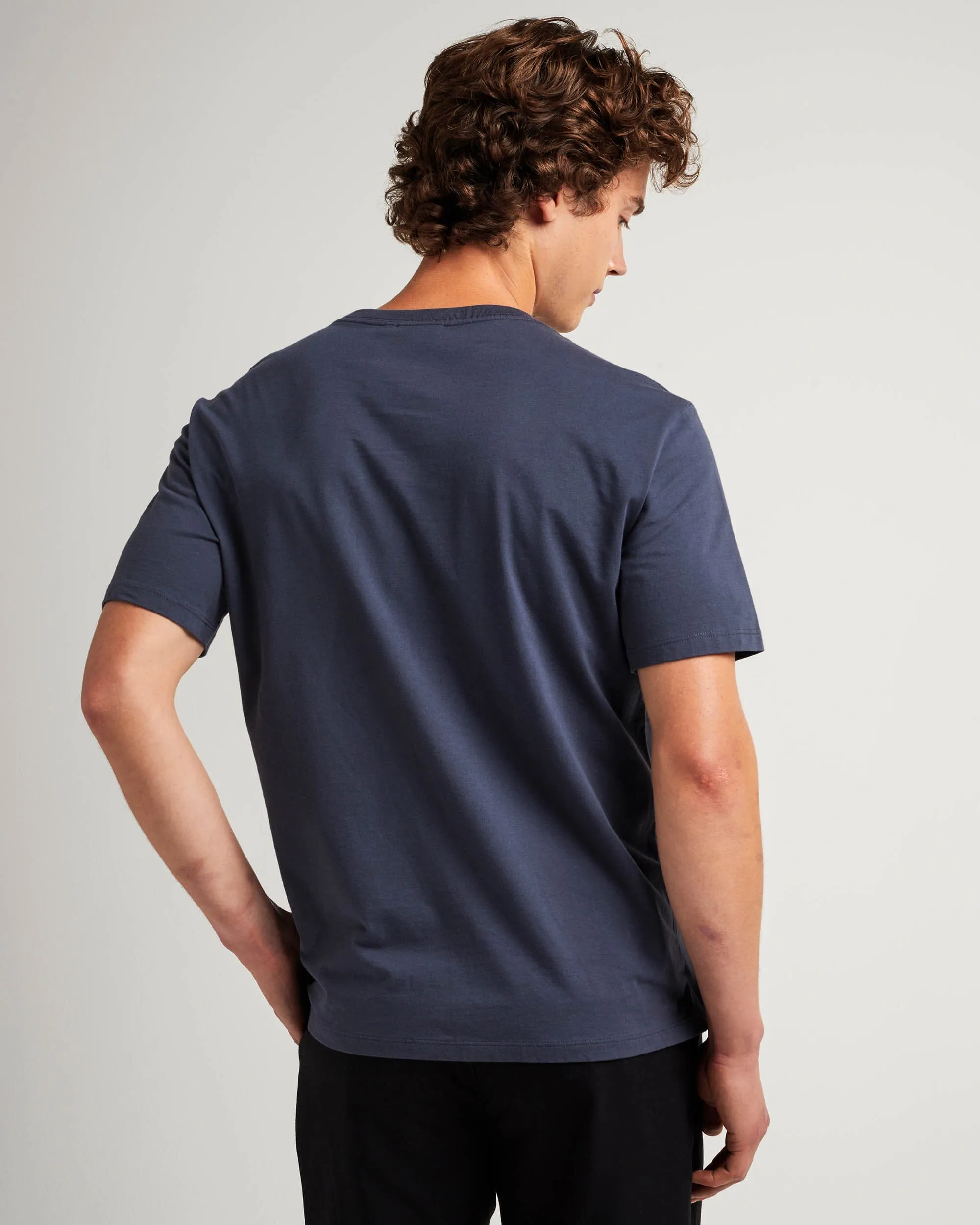 Mens Pima Pocket Tee - Pima Cotton Jersey - Blue Nights sold by Andie product image thumbnail 3