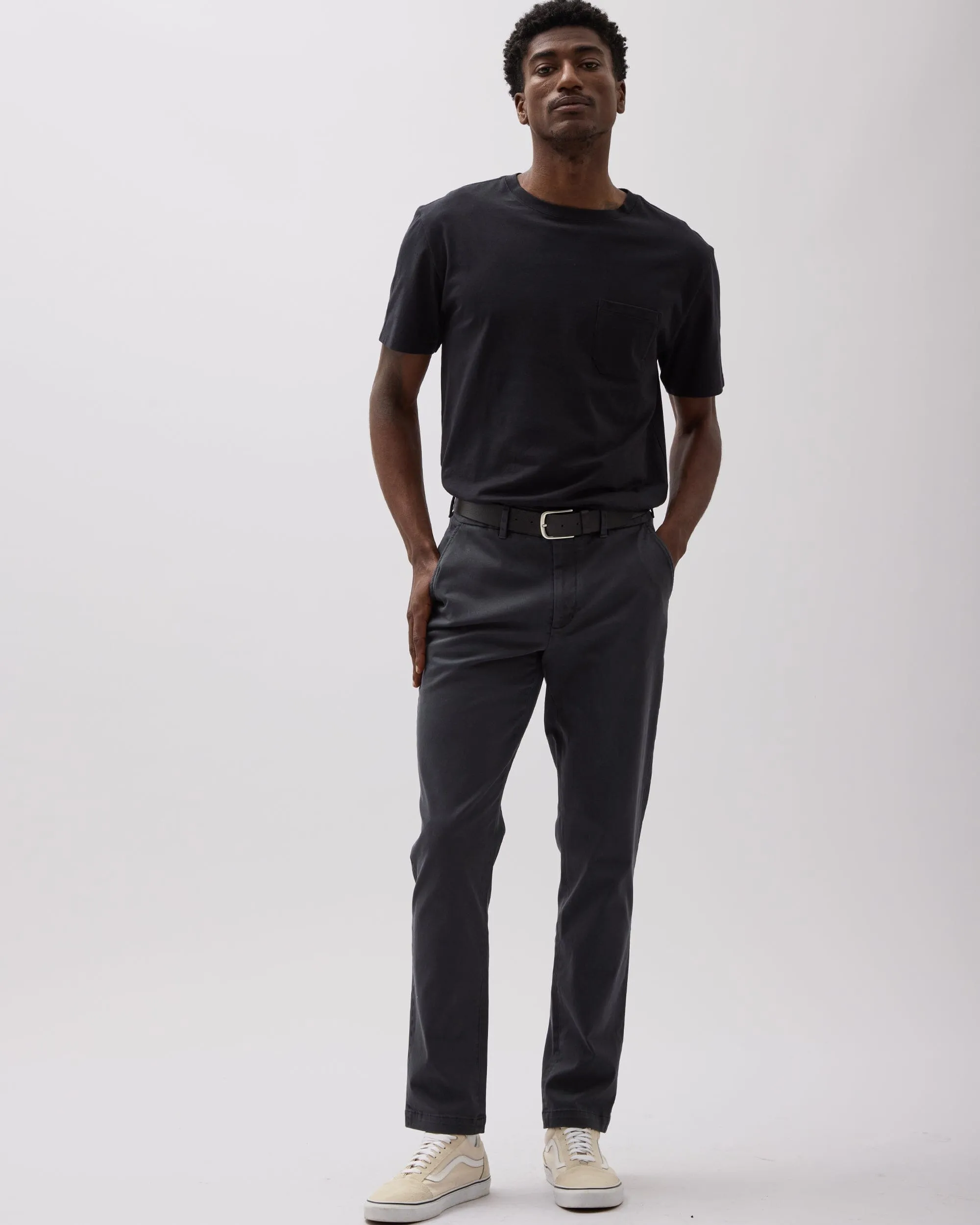 Mens Pima Pocket Tee - Pima Cotton Jersey - Black sold by Andie product image thumbnail 2