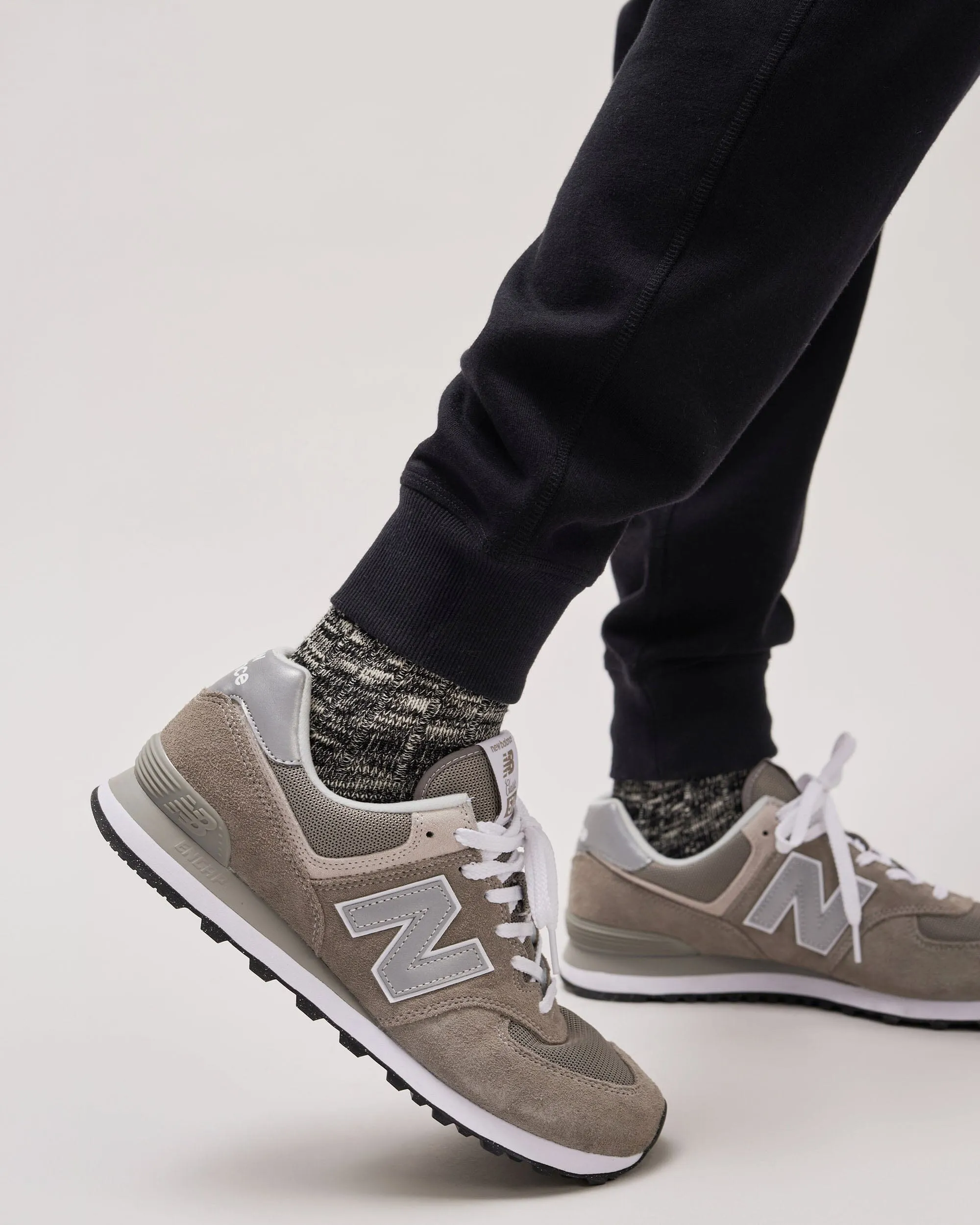 Mens Recycled Fleece Tapered Sweatpant - Recycled Fleece - Black sold by Andie product image thumbnail 4