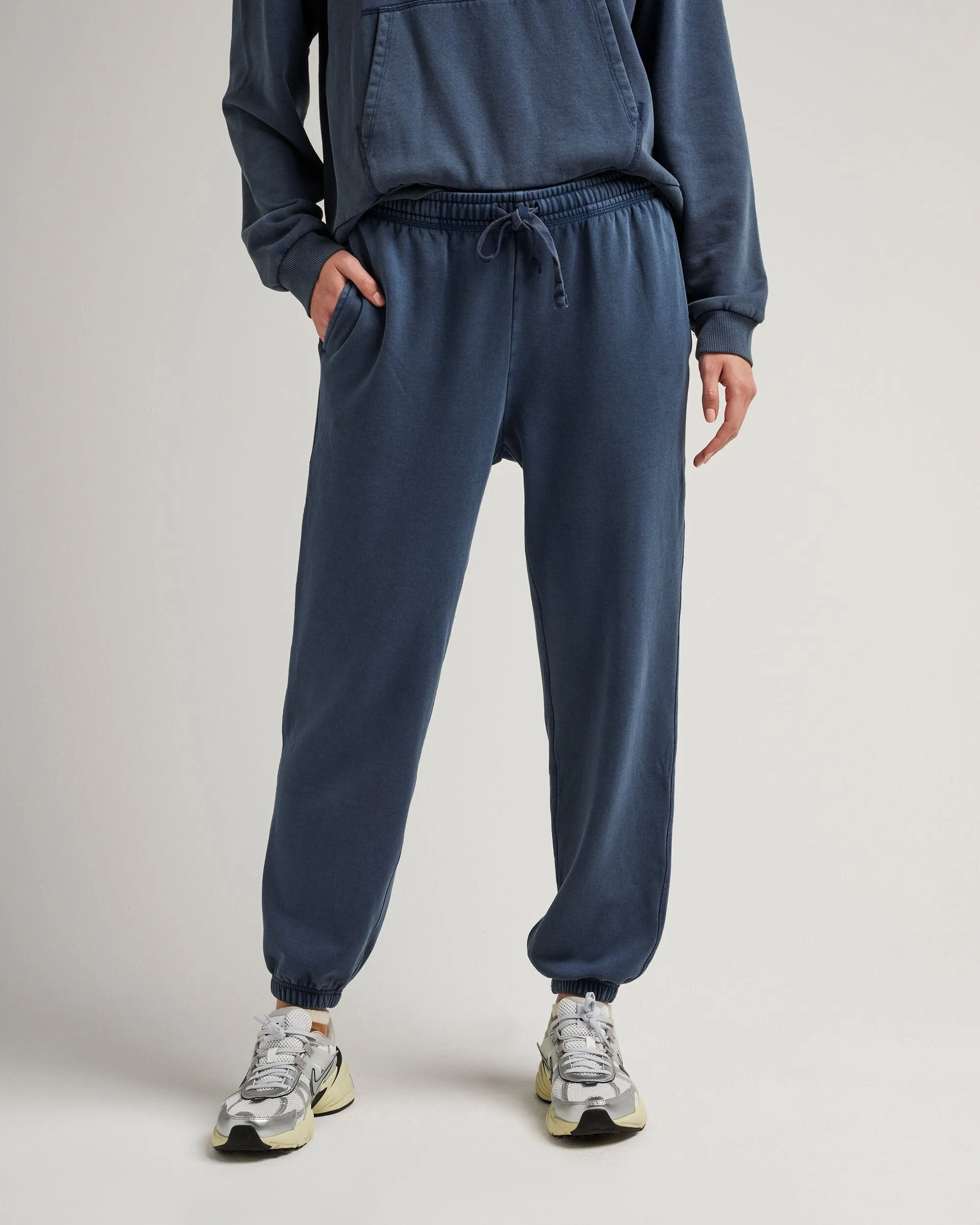Womens Recycled Fleece Classic Sweatpant - Recycled Fleece - Mineral Moonlit Ocean sold by Andie