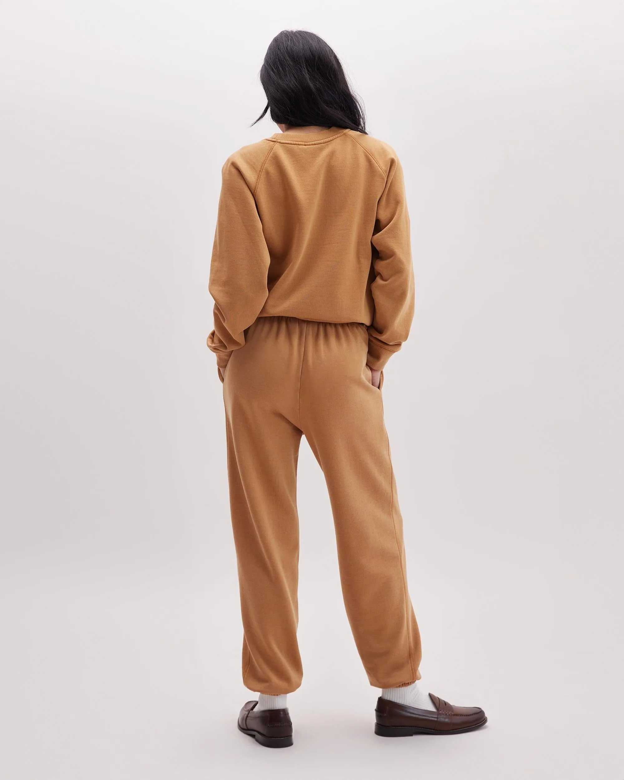 Womens Recycled Fleece Classic Sweatpant - Recycled Fleece - Mineral Gold Spice sold by Andie product image thumbnail 4