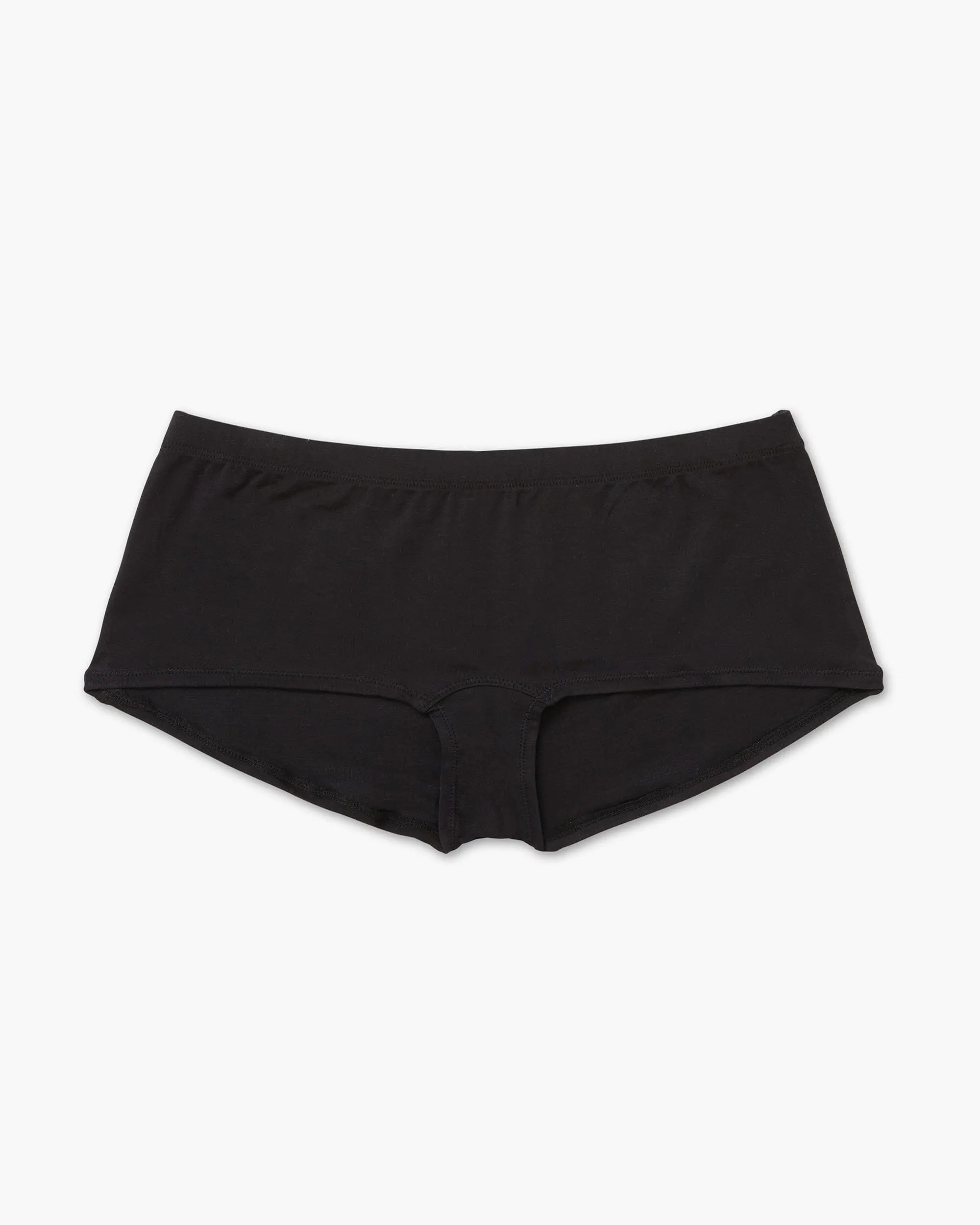 Womens Stretch Lyocell Boyshort - Tencel Lyocell Jersey - Black sold by Andie product image thumbnail 5