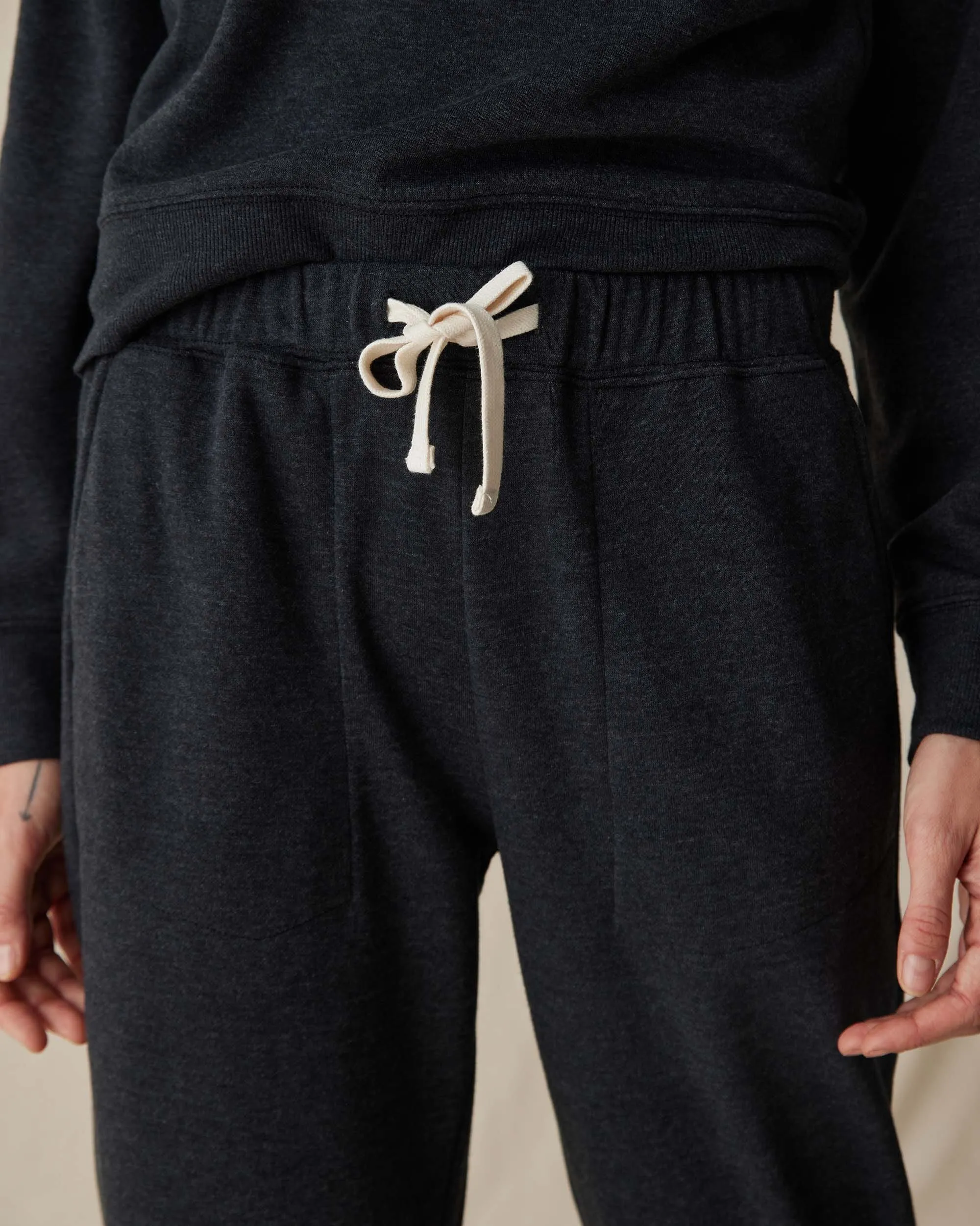 Womens April Lightweight Sweatpant - French Terry - Black sold by Andie product image thumbnail 3