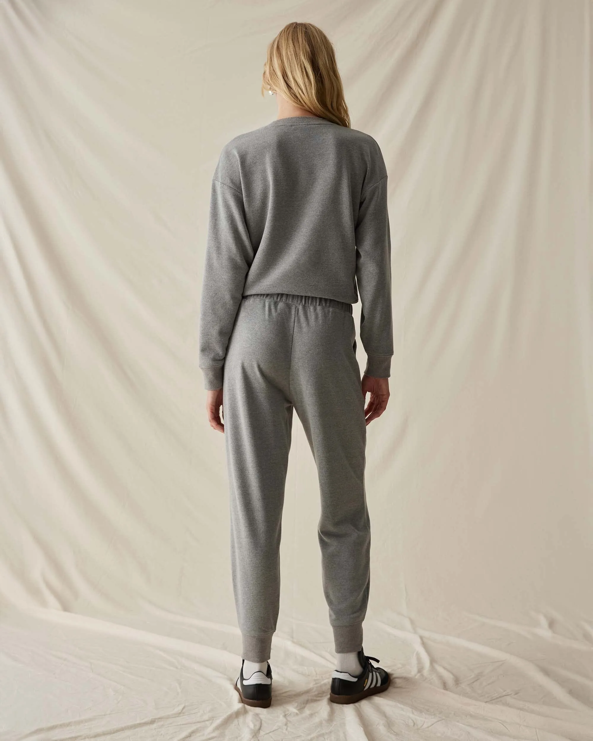 Womens April Lightweight Sweatpant - French Terry - Grey sold by Andie product image thumbnail 3