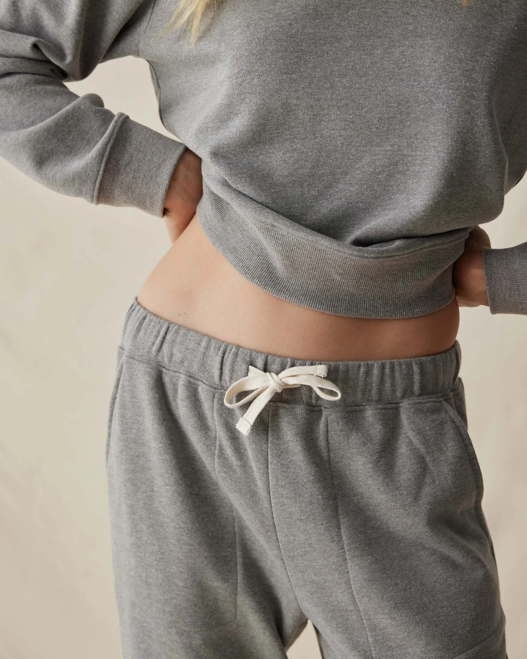 Womens April Lightweight Sweatpant - French Terry - Grey sold by Andie product image thumbnail 4