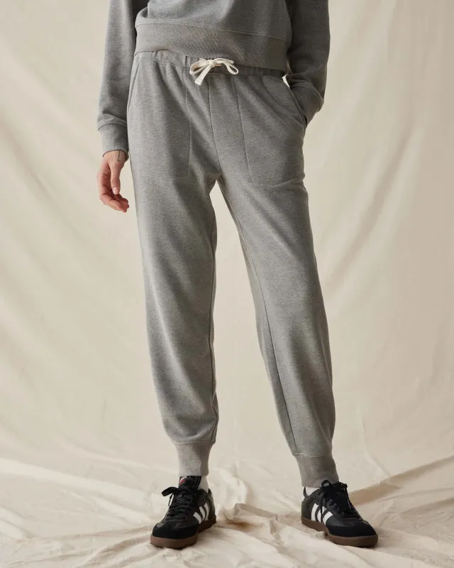 Womens April Lightweight Sweatpant - French Terry - Grey sold by Andie